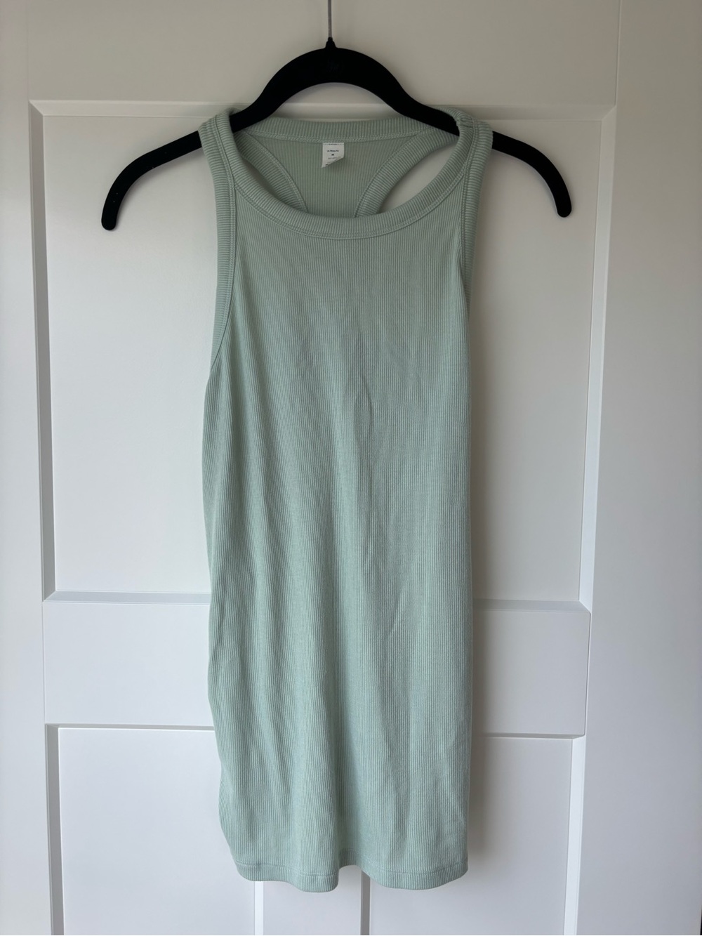 Old Navy Maternity Light Sage Green Ribbed Racerback Tank
